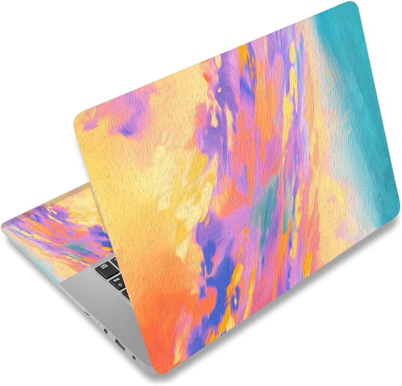 Laptop Skin Sticker Decal,12" 13" 13.3" 14" 15" 15.4" 15.6 inch Laptop Skin Sticker Cover Art Decal Protector Notebook PC (Colorful Marble)